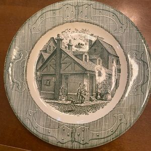Vintage dinner plate “The Old Curiosity Shop” 10” across by Royal USA